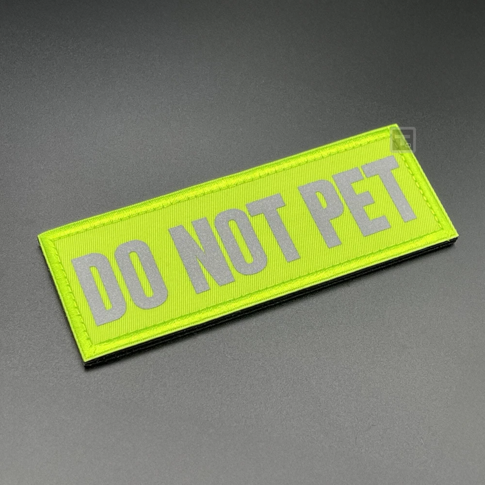 Dog Harness Patch Hook & Loop Canine K9 Vest Warning Badge Tactical Pet Labels