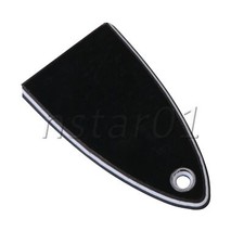 1 Hole 3Ply Triangle Blank Plastic Truss Rod Cover for Electric Guitar HA-1003