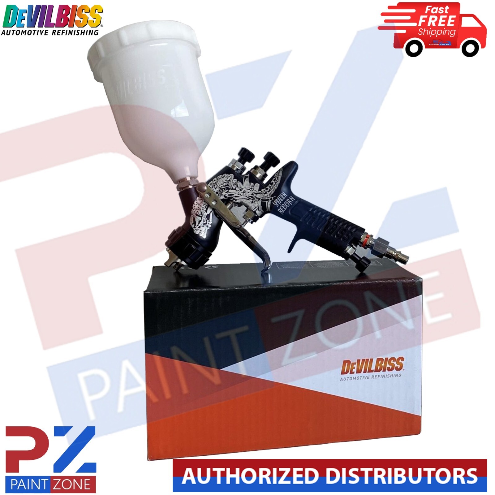 Devilbiss Automotive Refinishing Spralien Reborn Black Spray Gun GPG eBay