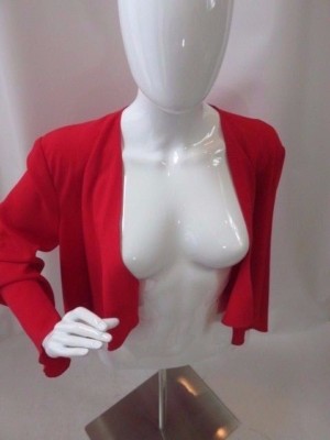 ILDI MARSHALL Red Long Sleeve Open Cardigan Size 6