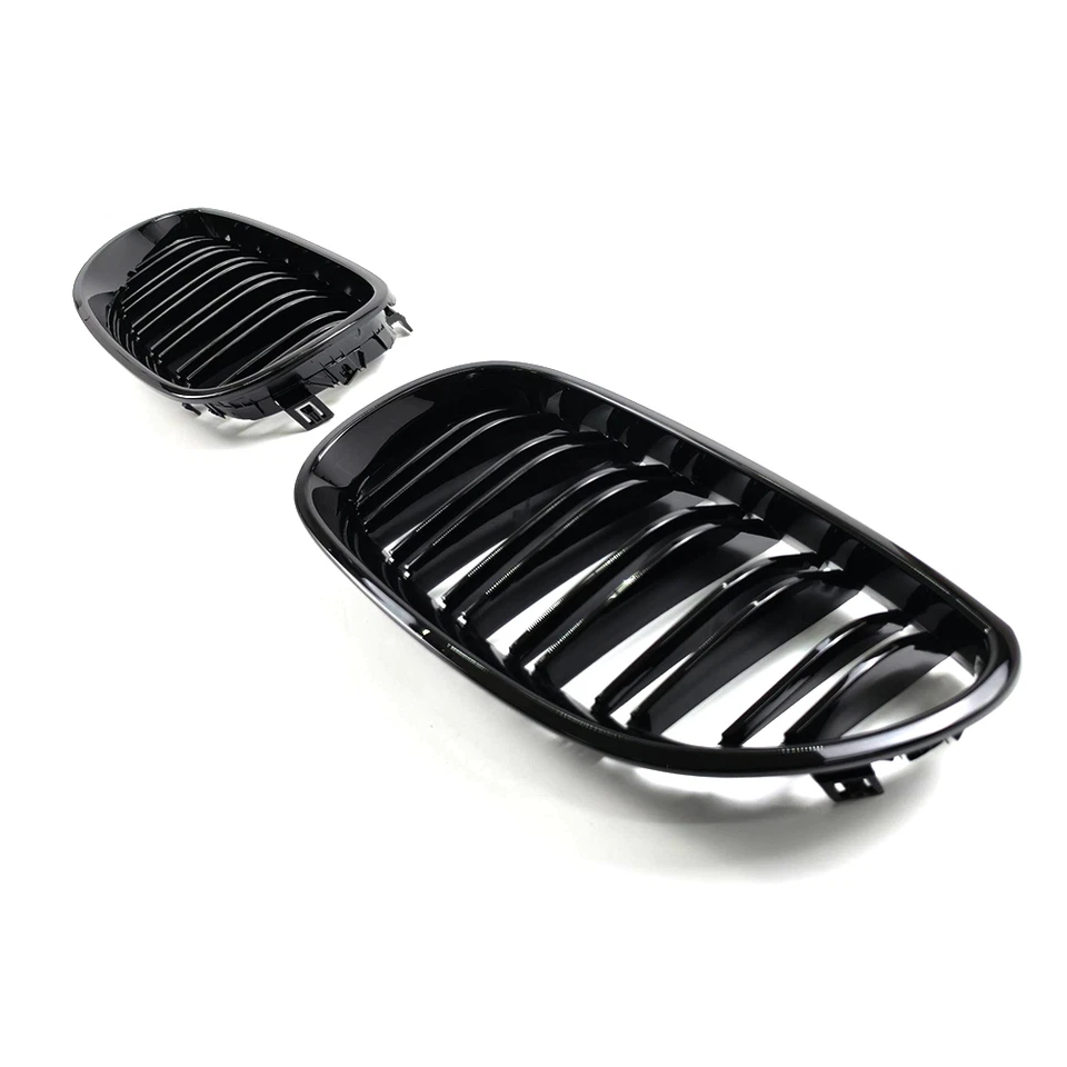 Rejilla capó delantero negro brillante para 03-09 BMW E60 E61 528i 535i 525i 530xi 545i M5 Foto 4 de 4