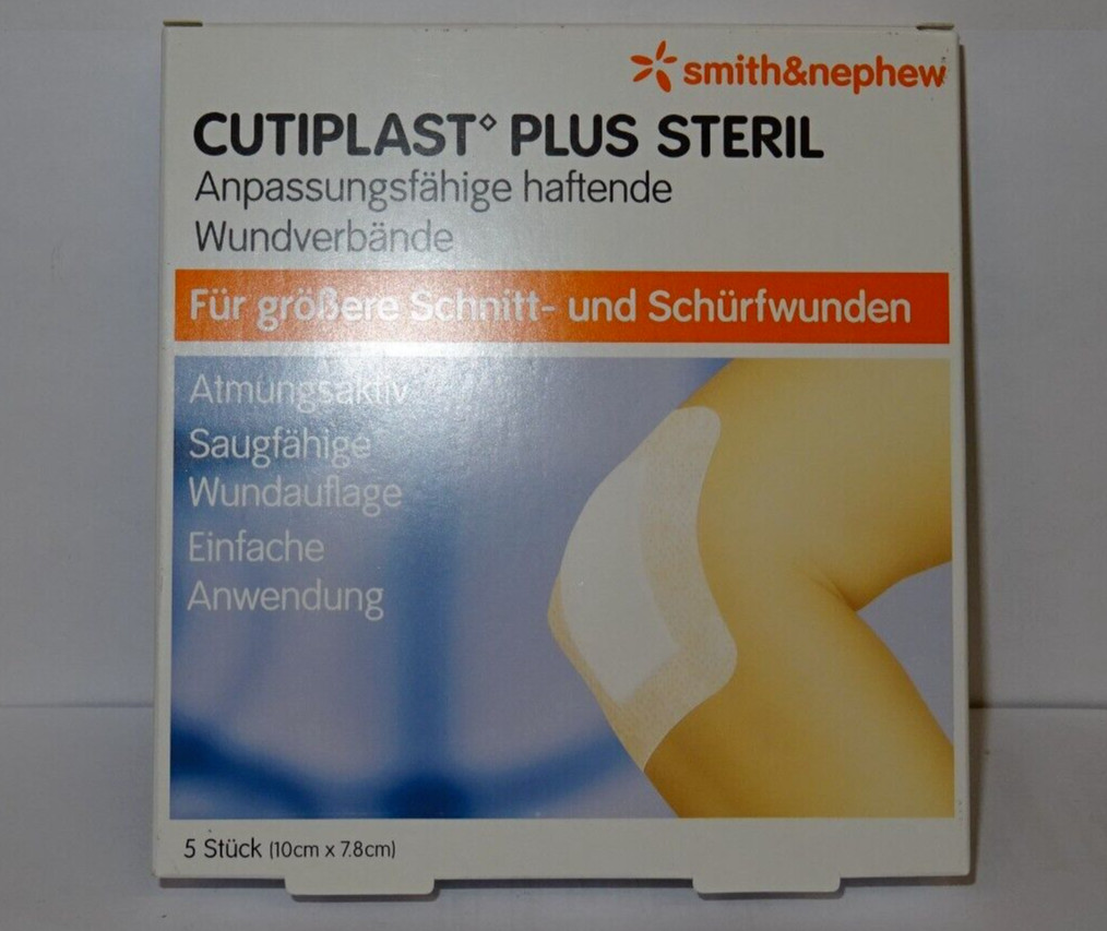 CUTIPLAST Plus steril 7,8x10 cm Verband 5ST MHD 06/25 REF66801167 PZN 09732644