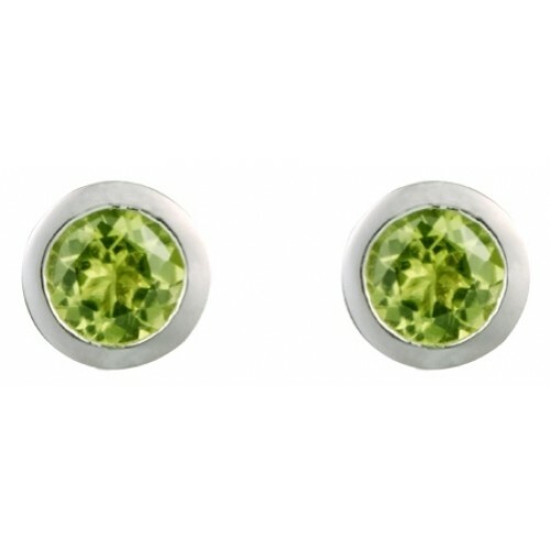 Classico Pera Peridoto Goccia Orecchini IN 9ct Oro Giallo