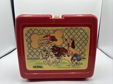 Vintage 1986 Pound Puppies Plastic Lunch Box Tonka Lunchbox