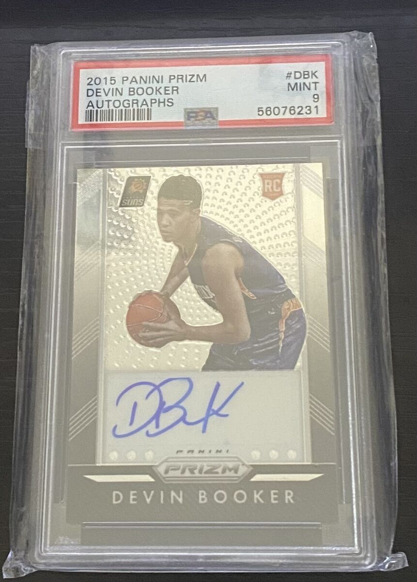2015 Panini Prizm Devin Booker Auto RC PSA 9 MINT Mirror 2015 Panini Prizm Devin Booker Auto RC PSA 9 MINT Mirror