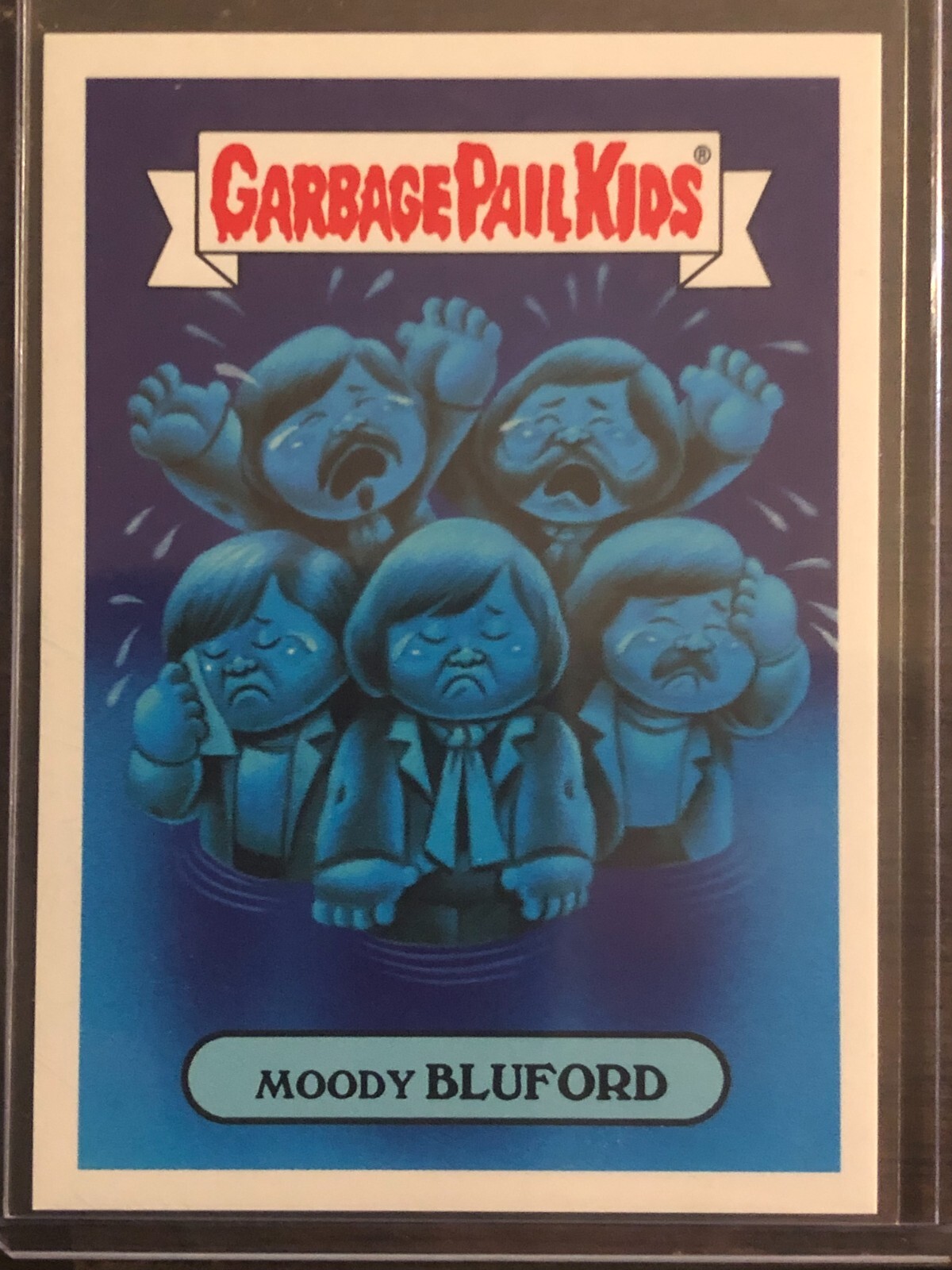 2018 Topps Garbage Pail Kids Rock & Roll Hall Of Lame #4b Moody BLUFORD front