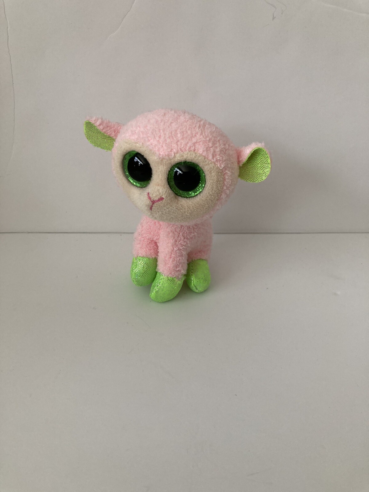 Ty Beanie Boos Babs The Pink Lamb 3” Easter Plush Basket Beanie Collection NoTag