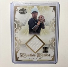 2023 Leaf Trinity Yu-Min Lin Rookie Relics Arizona Diamondbacks XRC RR-50