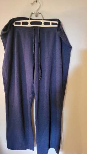 Eddie Bauer 2XL Womens Blue Fleece Pants Elastic Waist Draw String 40 W 34 Inse - Picture 6 of 24