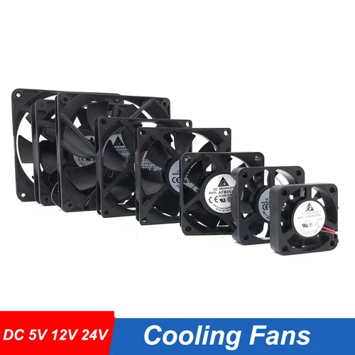Lüfter Gehäuselüfter Radial Silent 5V 12V 24V für PC Computer leise 40mm - 120mm