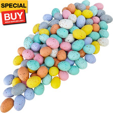 120 Pcs 8 Colors Mini Easter Foam Eggs Speckled Pastel Easter Eggs Small Decorat