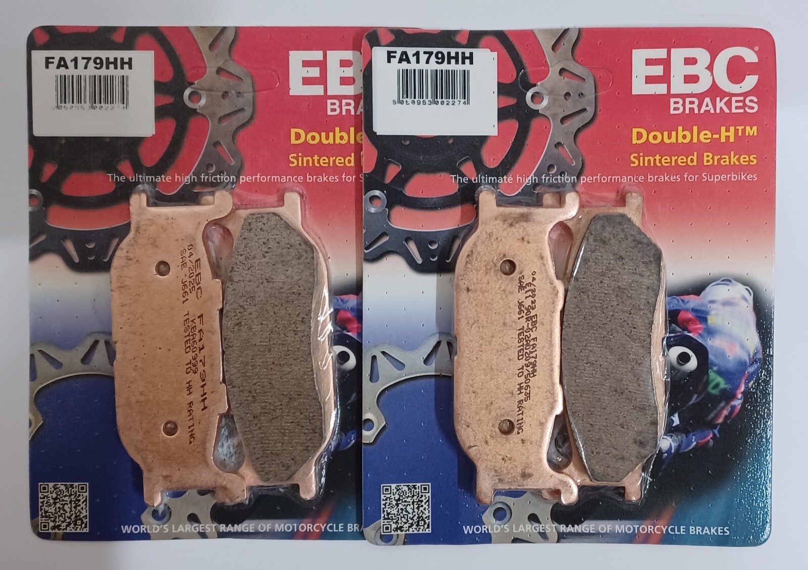 EBC Sintered FRONT Brake Pads Fits YAMAHA XV750 VIRAGO (1994 to 1997)