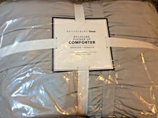 Pottery Barn Teen One 1 Twin Recycled Pucker Up ComforterLight Gray NWT