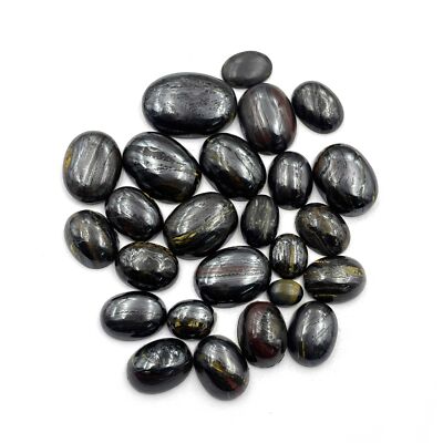 Natural Iron Tiger Eye Oval Cabochon Loose Gemstone 12 Pcs 7x9-18x25 MM 157 CT