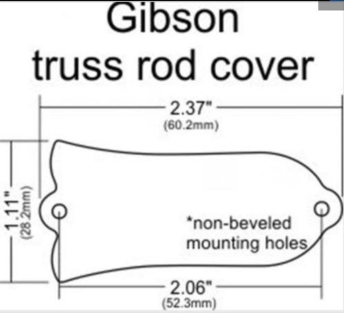Quality Truss Rod Cover BLANK 2 Ply for Gibson Les Paul Studio SG ES335 Guitar - Picture 3 of 3