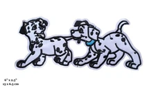 101 Dalmatians Movie Cartoon Cute Dogs Playing Embroidered Iron On Patch
