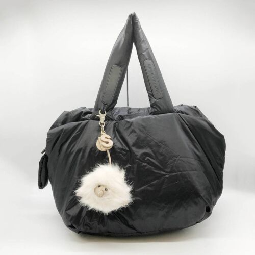 See By Chloe Tote Bag Nylon Black W 18.9 H 10.6 D10.6 inches. Fast free shipping - Photo 1/10