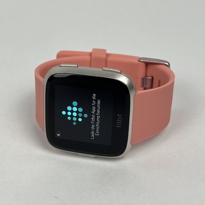 Fitbit Versa Fitness Smartwatch Silver Aluminium (FB504) *WORKING*