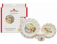 NEW Royal Doulton Bunnykins PLAYING Melamine 3 Piece Set - Bowl Plate Cup