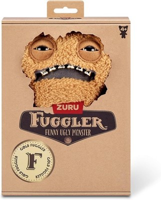 Fuggler nagender Terror Gold lustiges hässliches Monster Stofftier Plüschtier Neu