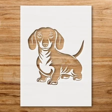 Dachshund Silhouette Home Decor Stencil for Pet Lovers - StencilAir