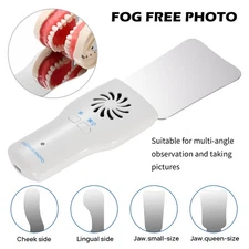 Dental LED Automatic Anti-fog Mirrors for oral photography Reflector Glass Defog