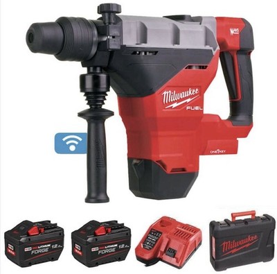 Milwaukee M18FHM-122C 8KG SDS-MAX Bohr- & Brechhammer-Set 2 x 12Ah