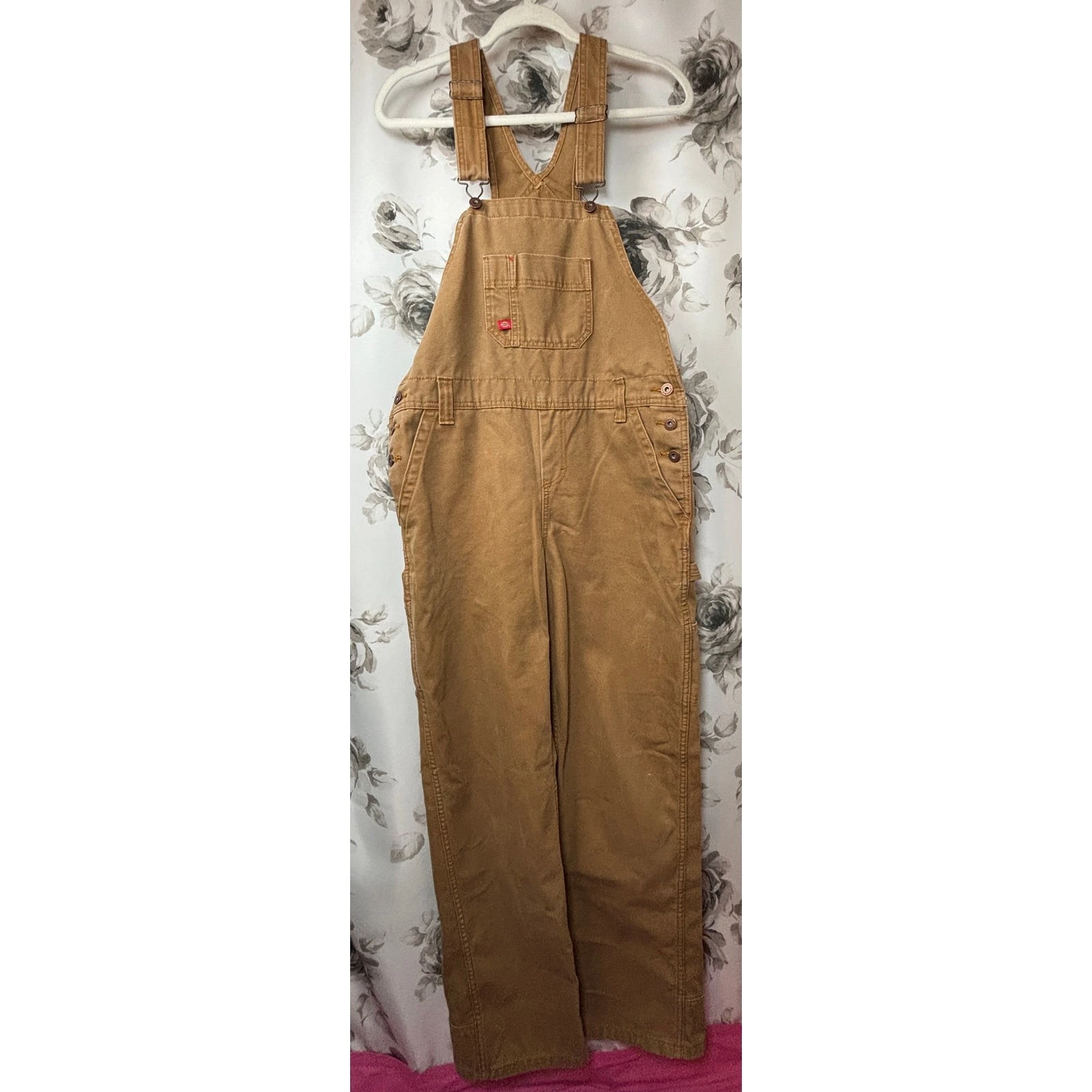 Dickies Canvas Bib Overalls size M image 1
