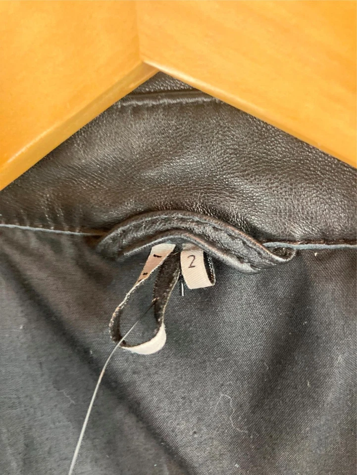 Jaqueta de couro preta feminina IRO 2 / pequena - Imagem 3 de 3