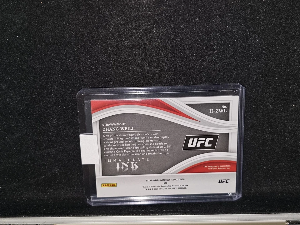 2023 Panini Immaculate Collection UFC - Immaculate Ink Zhang Weili #II-ZWL... - Image 2 of 4