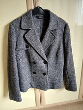 Ladies M&S Grey Mix Jacket Size 16
