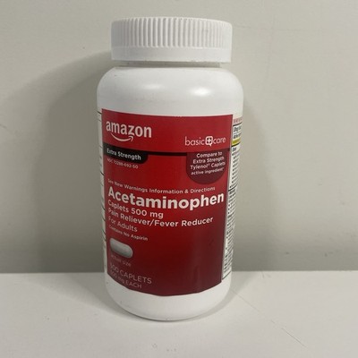 Acentaminophen 500mg  500 Caplets 500 mg Rain Reliever/Fever Reducer