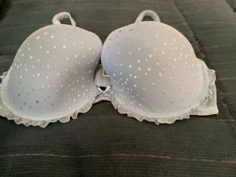 Sujetador b.temp'd azul claro con lunares talla 32DD A Little Darker Blue Foto 2 de 4