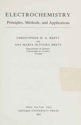 Electrochemistry Principles, Methods, and Applications