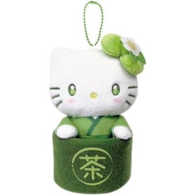 Hatayama Corporation Sanrio Mascot Pouch Matcha Bowl Hello Kitty