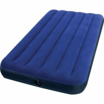 Intex 68757 Twin Size Classic Downy Air Bed Inflatable Mattress Waterproof