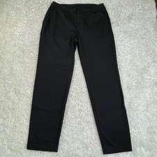 American Giant Cigerette Ponte Straight Leg Dress Pants Black Womens 10