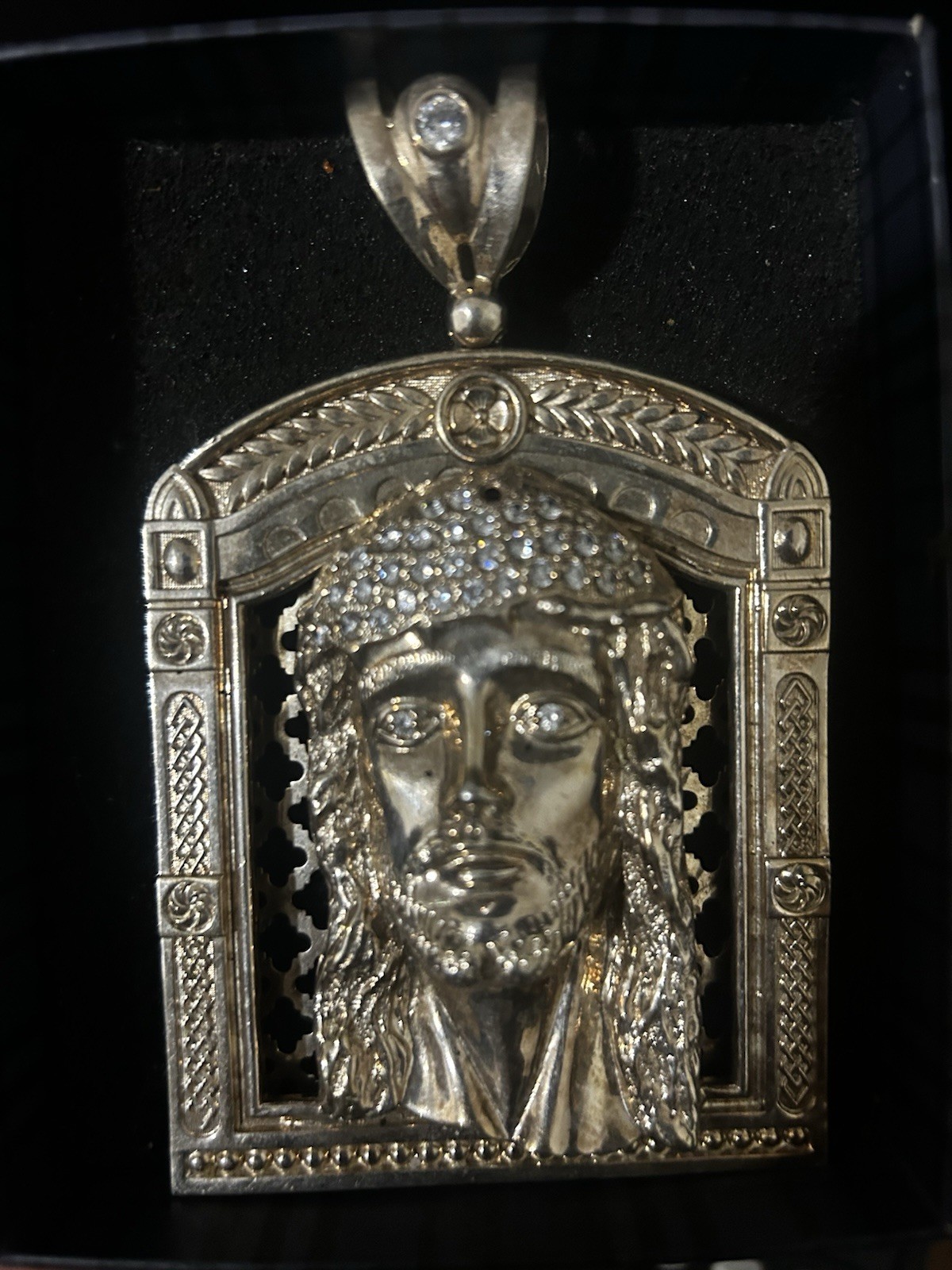 Very Beautiful Handcrafted 925 Sliver, Jesus Pendant, Made By (MFG)~(CA Link)