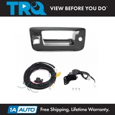 TRQ Rear View Camera Add On Kit w/ Wiring Harness & Tailgate Handle Bezel New
