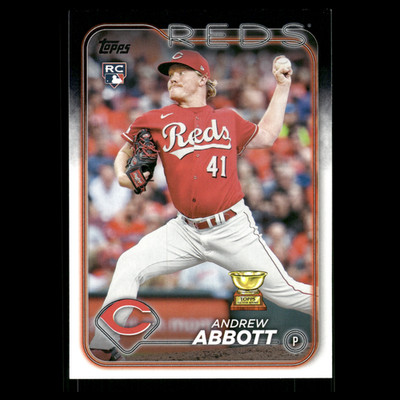 Andrew Abbott Rookie #214 2024 Topps Cincinnati Reds Baseball Card MLB