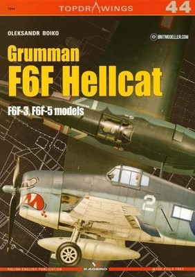 Grumman F6F Hellcat F6F-3, F6F-5 models by Oleksandr Boiko - 9788365437563