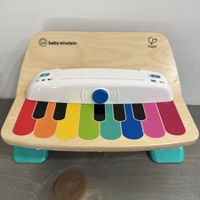 Baby Einstein Wooden Piano by Hape Magic Touch  Without Music Sheet Cards-Works