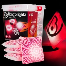Brightz BagBrightz LED Cornhole Bags, 4-Pack - Cornhole Bean Bags That Light ...
