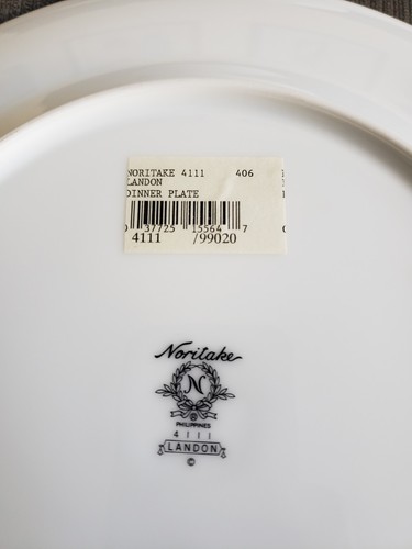 4er Set Vintage Noritake Landon Speiseteller - BRANDNEU MIT ETIKETT! - Bild 11 von 11