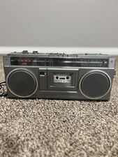 JVC RC-373JW Vintage Stereo Boombox AM/FM/SW Cassette Recorder Player Works