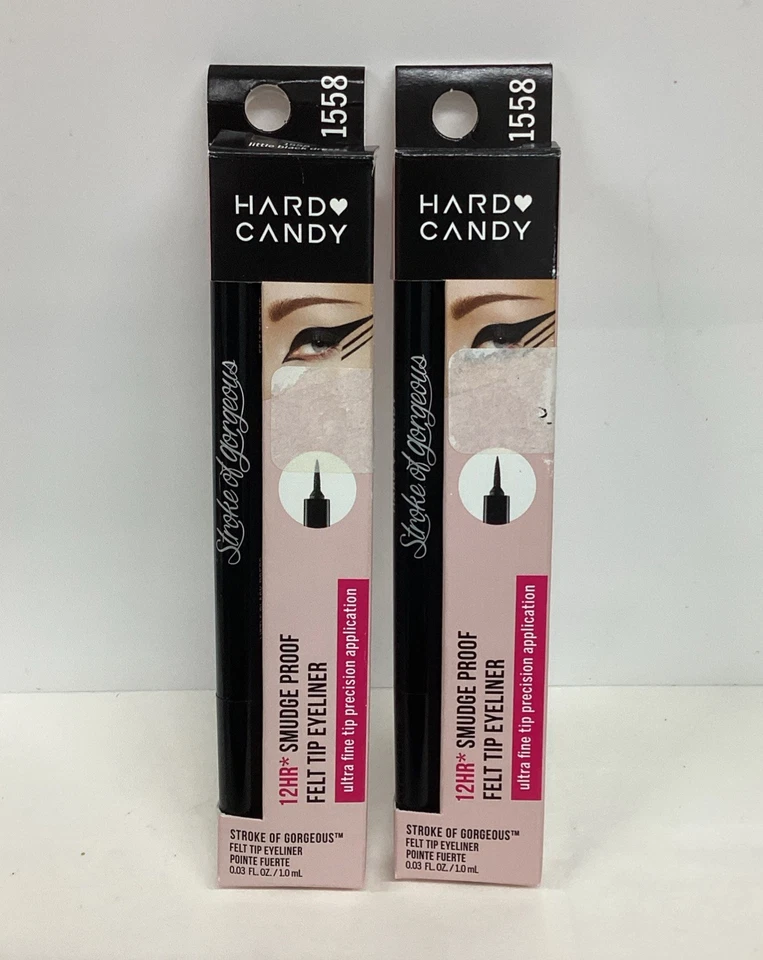 Hard Candy X2 Felt Tip Eyeliner 0.03oz LITTLE BLACK DRESS 1558 ASPICT - Image 3 of 4