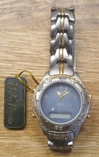 Philip Persio Men's Watch Titanium Quartz Black Face New With Tag But Untested