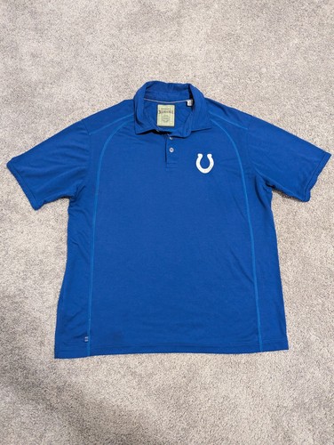 Tommy Bahama Polo Shirt Mens XL Blue Island Zone Indianapolis Colts Supima - Picture 4 of 11