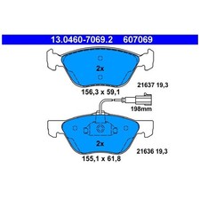 Satz Bremsbeläge Bremsklötze vorne für Alfa Romeo GTV 916 Spider | 529824