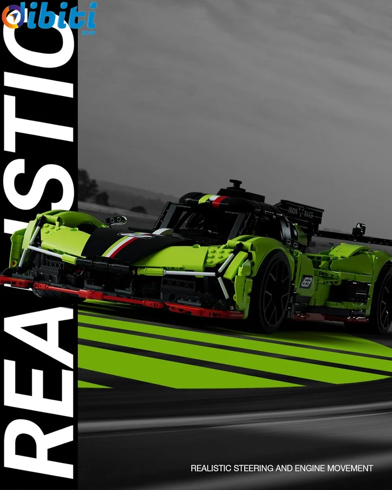 LEGO Auto Da Corsa per Adulti Da Costruire, Auto Kit Da Collezione Scala 1:8, R - Immagine 3 di 4